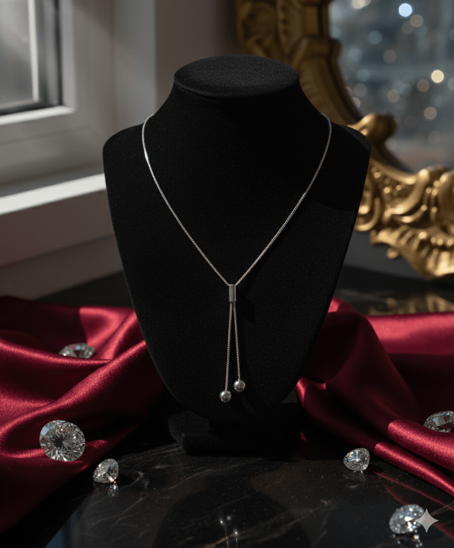 Lariat Luxe Adjustable Y Necklace - GREYS∞UL