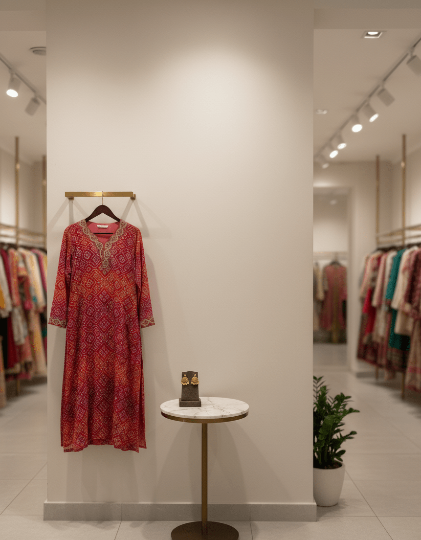 Radha Bandhani Kurta - GREYS∞UL