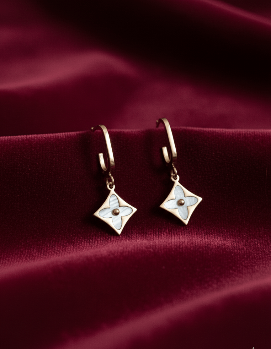 Dainty Golden Bloom Earrings - GREYS∞UL