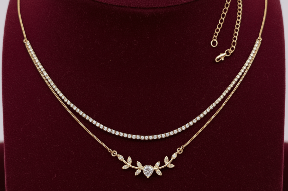 Golden Vines Heart Necklace - GREYS∞UL