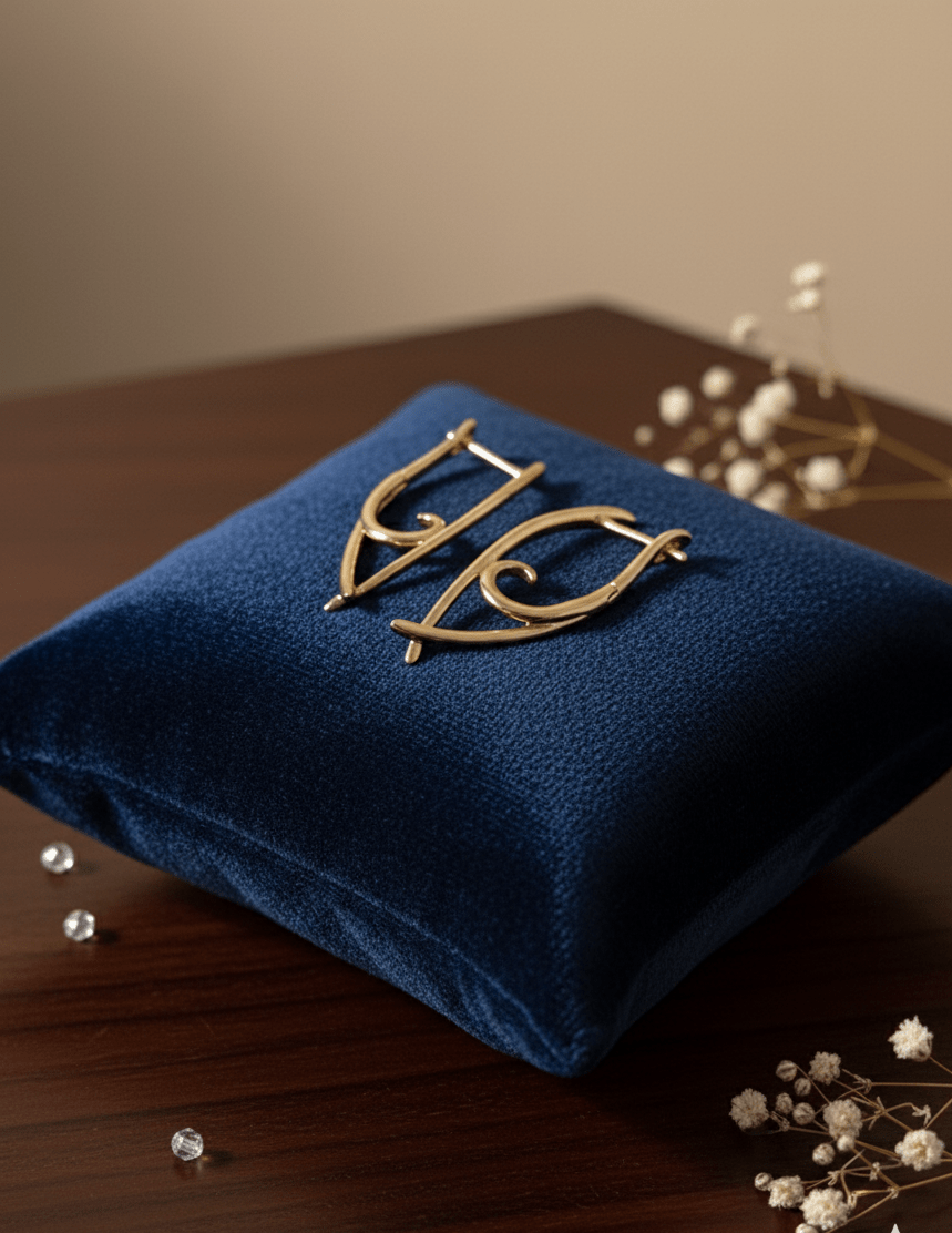 Whispering Gold Hoop Earrings - GREYS∞UL