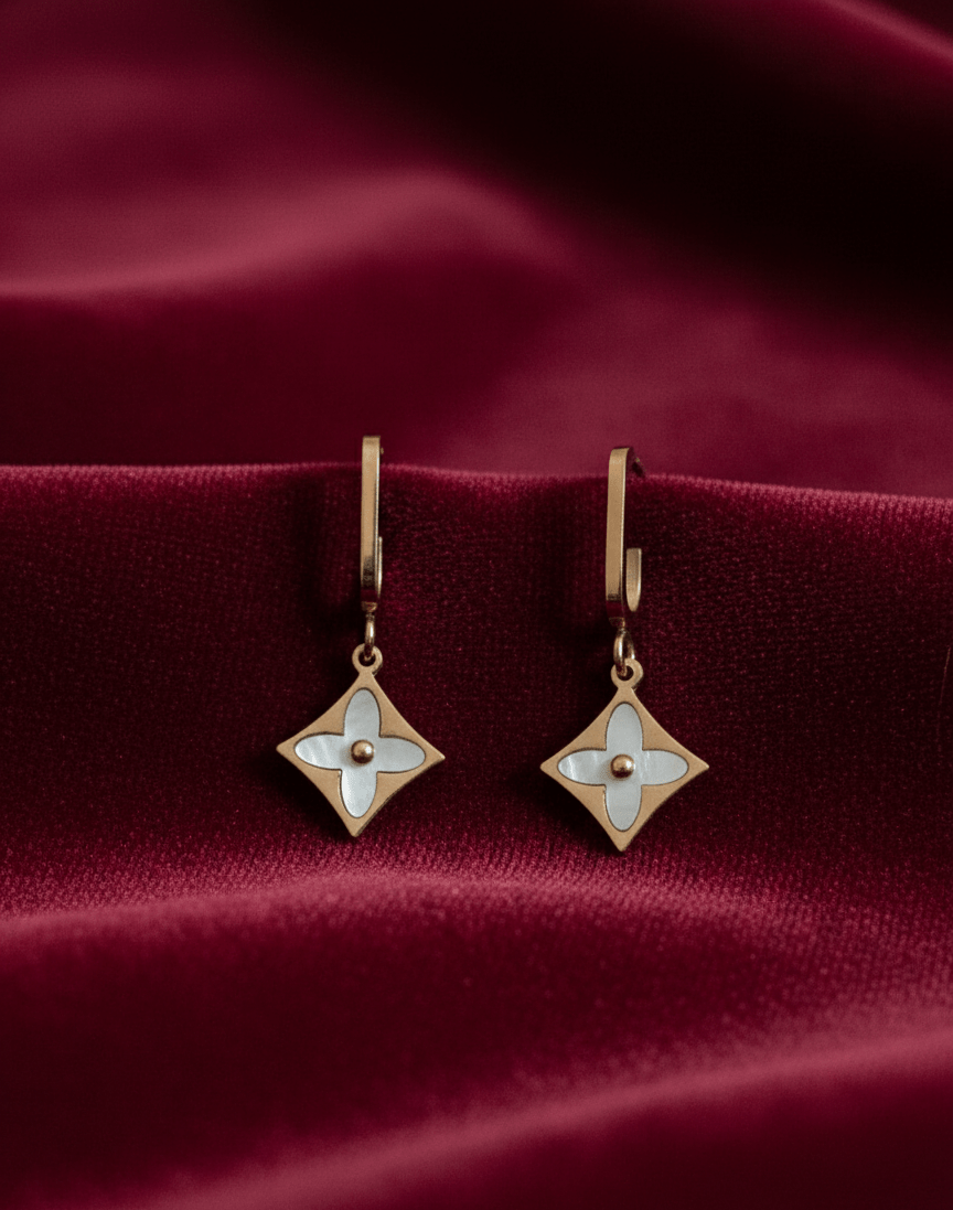 Dainty Golden Bloom Earrings - GREYS∞UL