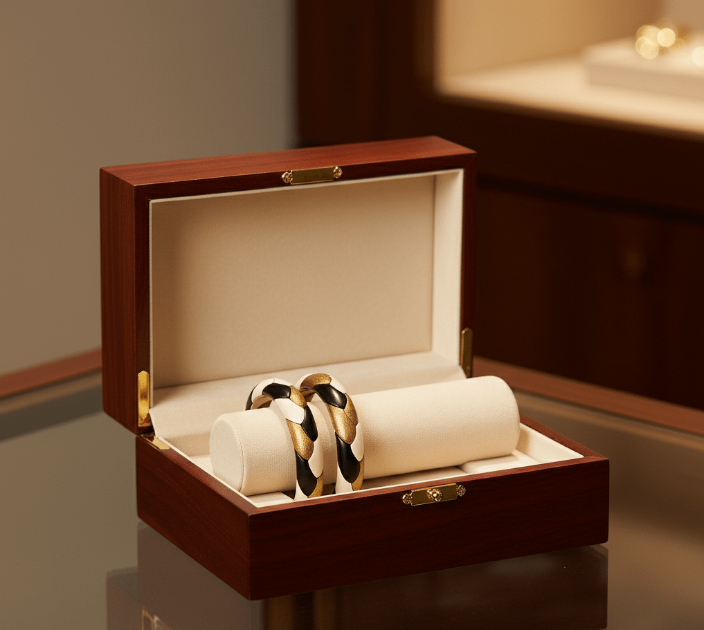 Braided Design Jaipuri Lakh Bangle Set - GREYS∞UL