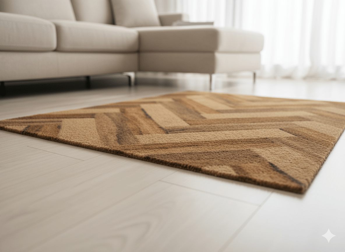 Premium Anti - Slip Door Mat with Wooden Texture Design (40x60 cm) - GREYS∞UL