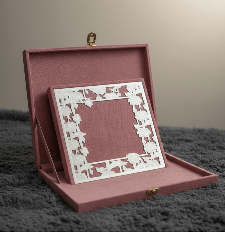 Exquisite Hand - Carved Metal Photo Frame with Luxury Gift Box ( 8 x 10 inch) - GREYS∞UL
