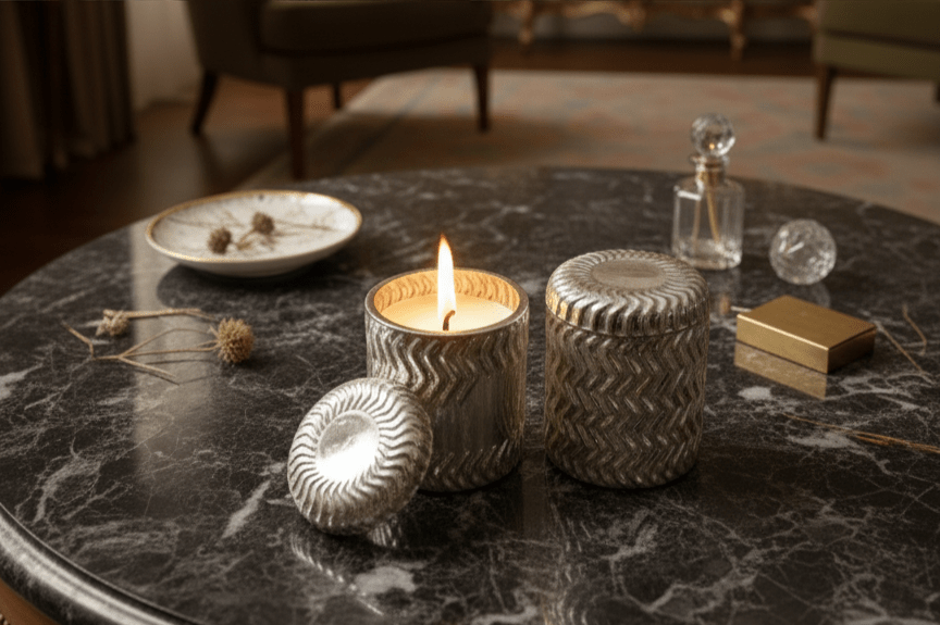 Serenique Soy Wax Candle - Lasting Aroma - Set of 2 - GREYS∞UL