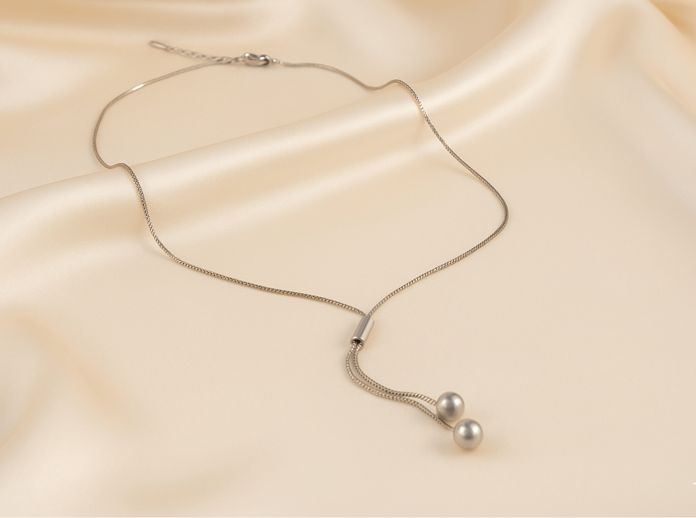 Lariat Luxe Adjustable Y Necklace - GREYS∞UL